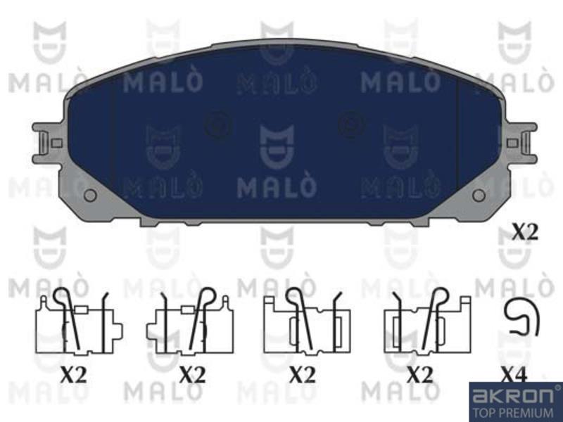 Malo 1051283 Brake Pad Set, disc brake 1051283