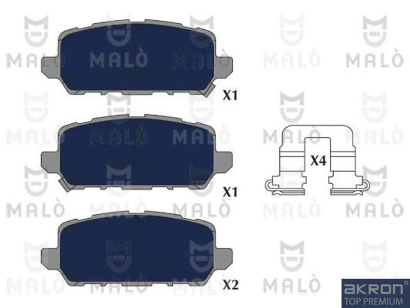 Malo 1051285 Brake Pad Set, disc brake 1051285