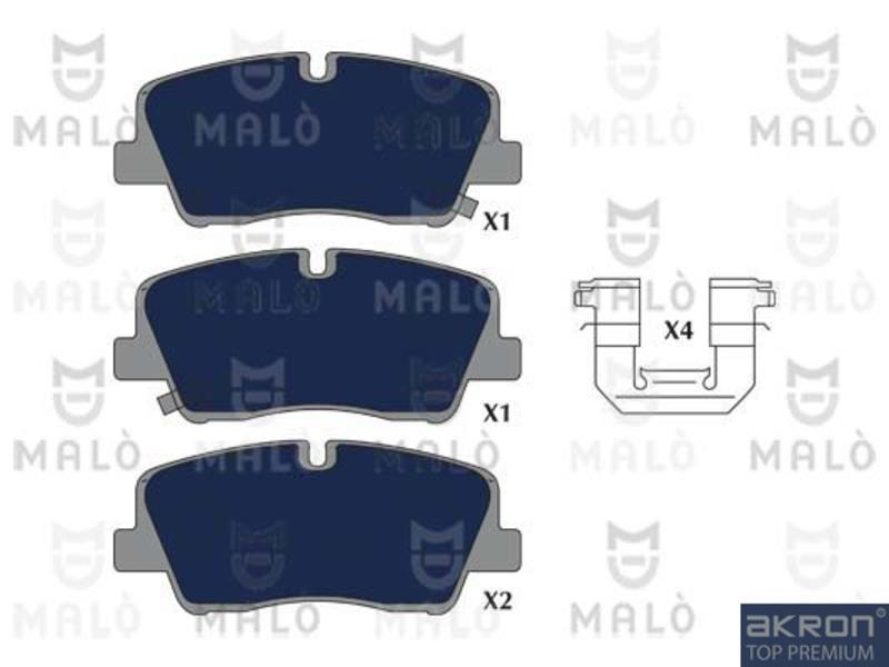 Malo 1051292 Brake Pad Set, disc brake 1051292