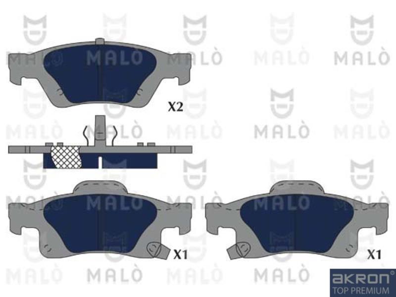 Malo 1051296 Brake Pad Set, disc brake 1051296