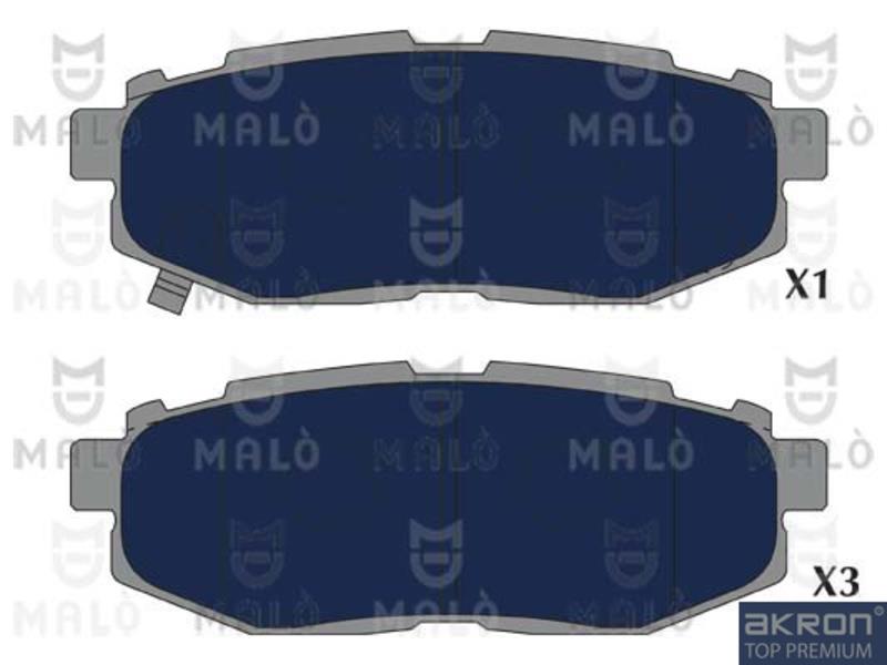 Malo 1051298 Brake Pad Set, disc brake 1051298
