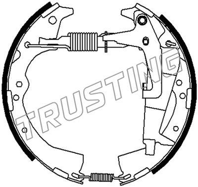 Trusting 6498 Brake shoe set 6498