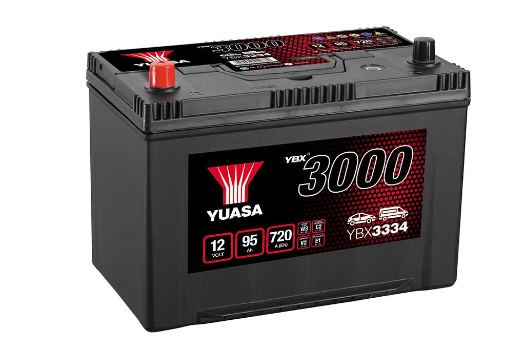Yuasa YBX3334 Battery Yuasa YBX 3000 12V 95Ah 720A(EN) L+ YBX3334
