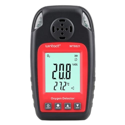 Wintact WT8821 O2 oxygen monitor + thermometer (0-25% VOL, 0-50 ° C) WT8821