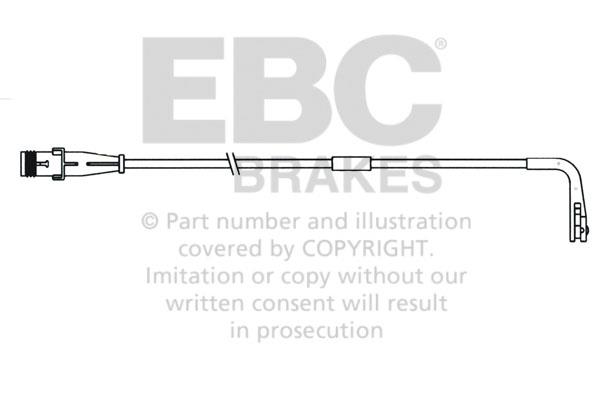 EBC EFA119 Warning contact, brake pad wear EFA119