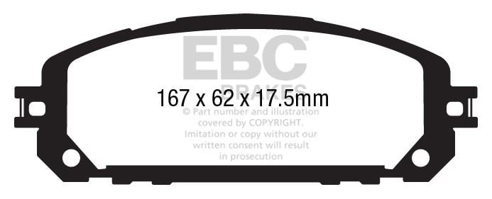 EBC DPX3030 Brake Pad Set, disc brake DPX3030