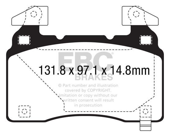 EBC DPX3028 Brake Pad Set, disc brake DPX3028