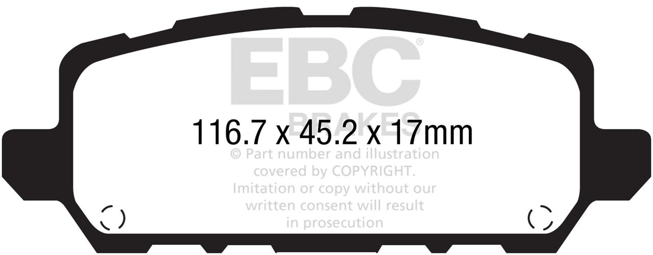 EBC DPX2291 Brake Pad Set, disc brake DPX2291