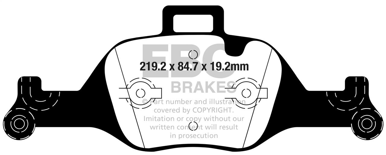 EBC DPX2289 Brake Pad Set, disc brake DPX2289