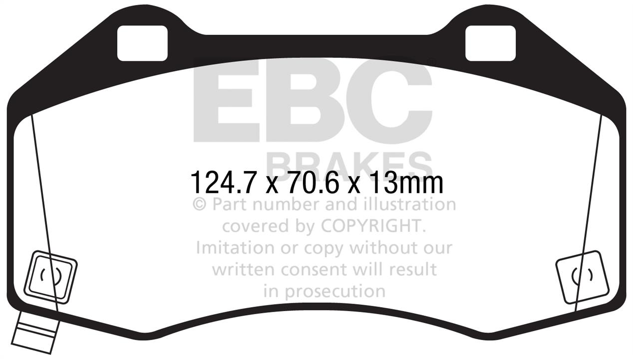 EBC DPX2286 Brake pad set DPX2286 DPX2286 EBC Brake pad set