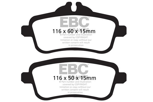 EBC DPX2137 Brake Pad Set, disc brake DPX2137