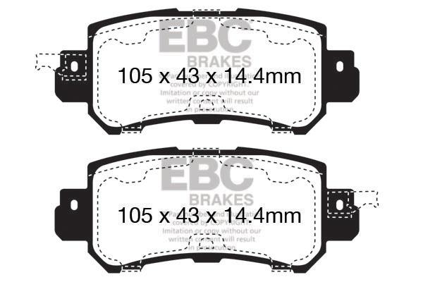 EBC DPX2135 Brake Pad Set, disc brake DPX2135