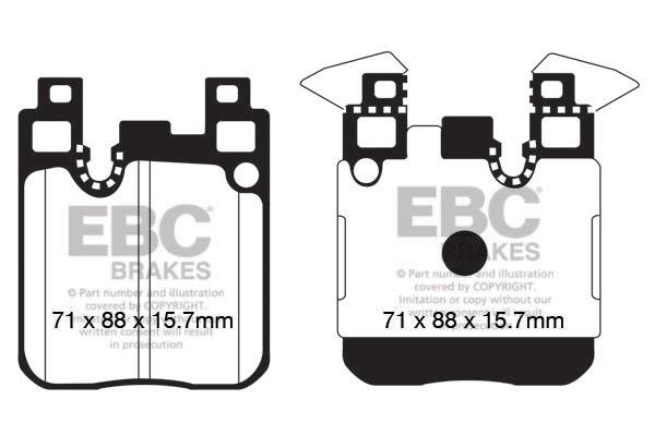 EBC DPX2133 Brake Pad Set, disc brake DPX2133