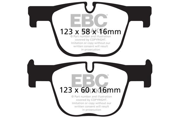 EBC DPX2131 Brake Pad Set, disc brake DPX2131