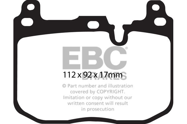 EBC DPX2130 Brake Pad Set, disc brake DPX2130