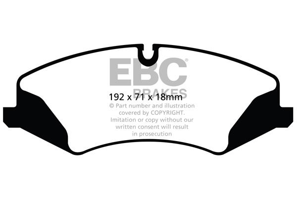 EBC DPX2123 Brake Pad Set, disc brake DPX2123