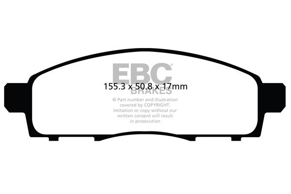 EBC DPX2122 Brake pad set DPX2122 DPX2122 EBC Brake pad set