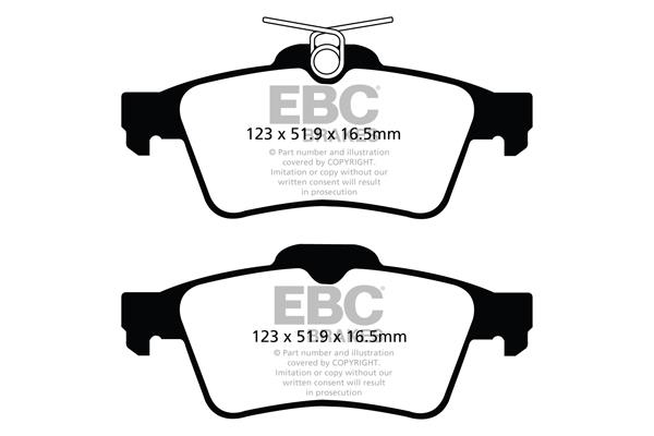 EBC DPX2121 Brake Pad Set, disc brake DPX2121