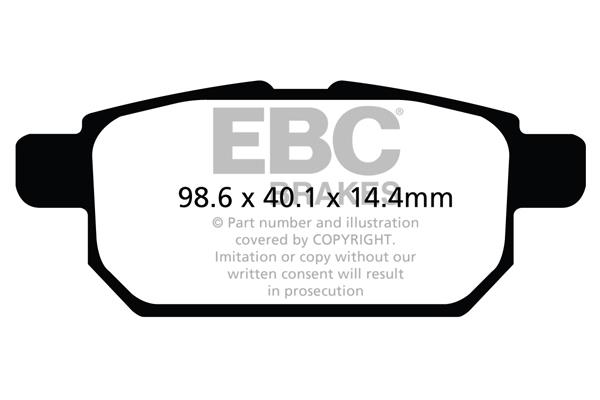 EBC DPX2120 Brake Pad Set, disc brake DPX2120