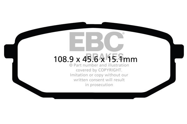 EBC DPX2115 Brake Pad Set, disc brake DPX2115