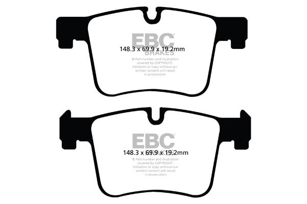 EBC DPX2105 Brake Pad Set, disc brake DPX2105