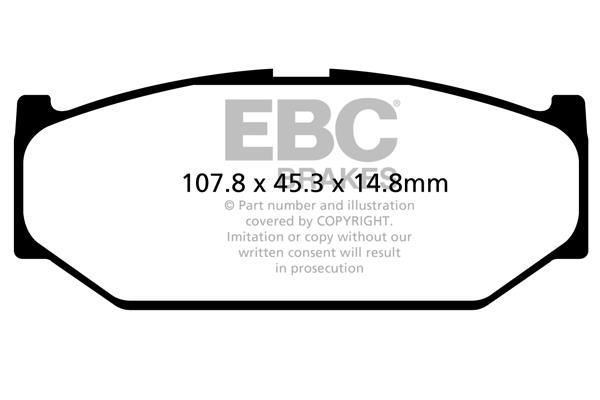 EBC DPX2104 Brake Pad Set, disc brake DPX2104