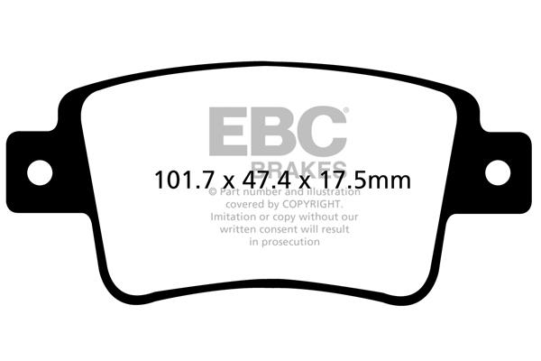 EBC DPX2101 Brake pad set DPX2101 DPX2101 EBC Brake pad set
