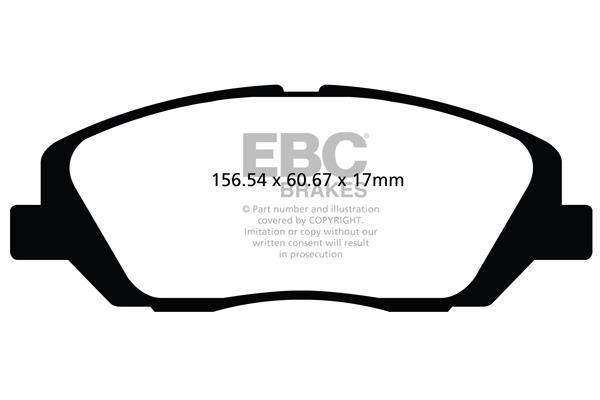 EBC DPX2100 Brake Pad Set, disc brake DPX2100