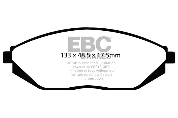 EBC DPX2097 Brake Pad Set, disc brake DPX2097