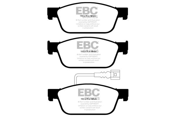 EBC DPX2096 Brake Pad Set, disc brake DPX2096