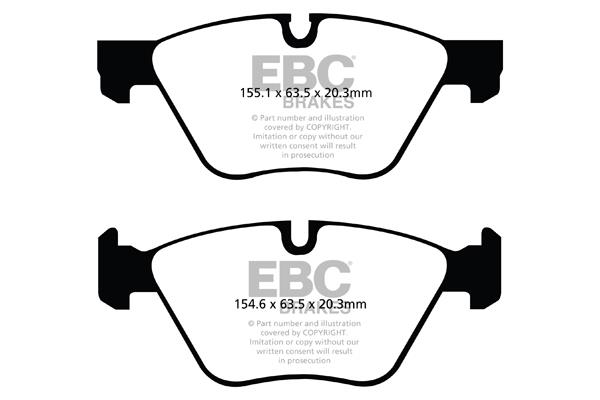 EBC DPX2088 Brake Pad Set, disc brake DPX2088