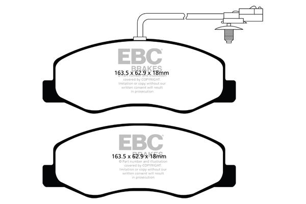 EBC DPX2085 Brake Pad Set, disc brake DPX2085