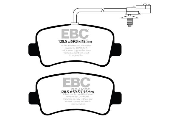 EBC DPX2084 Brake Pad Set, disc brake DPX2084