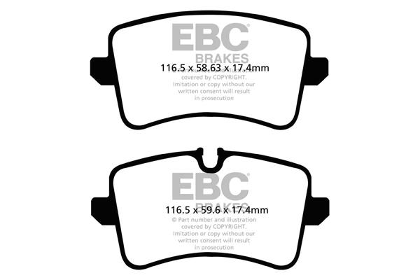 EBC DPX2082 Brake Pad Set, disc brake DPX2082