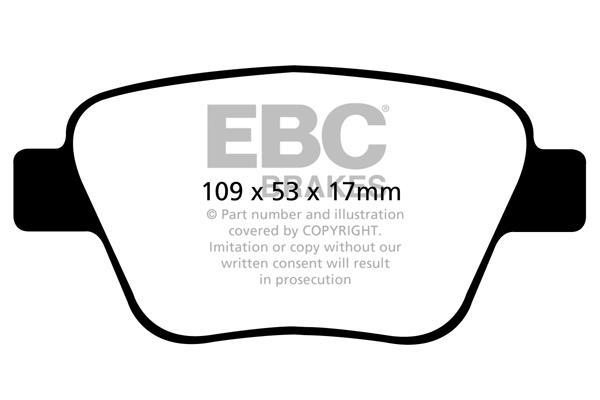 EBC DPX2075 Brake Pad Set, disc brake DPX2075