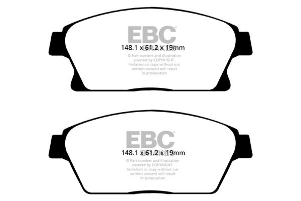 EBC DPX2067 Brake Pad Set, disc brake DPX2067