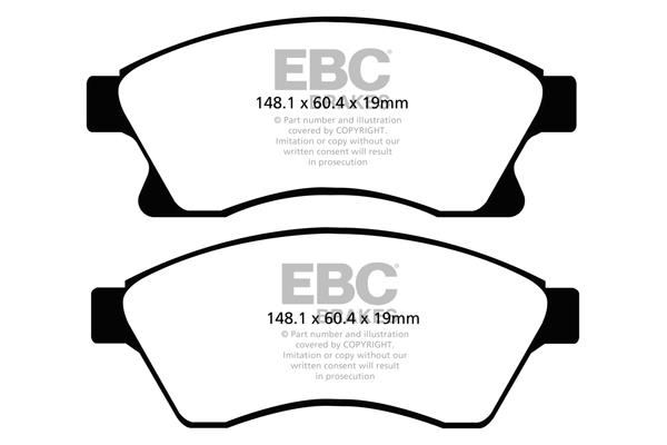 EBC DPX2065 Brake Pad Set, disc brake DPX2065