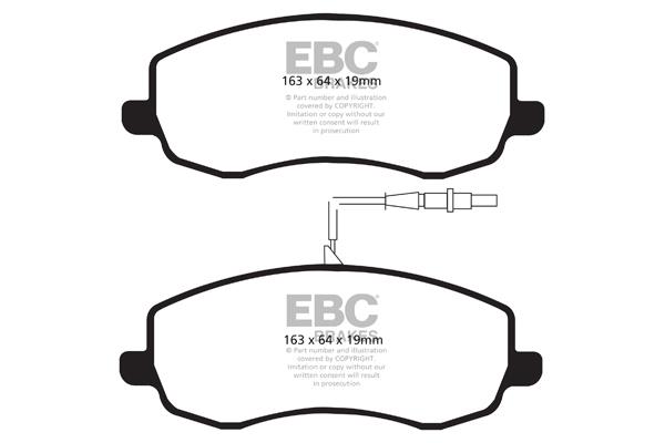 EBC DPX2062 Brake Pad Set, disc brake DPX2062