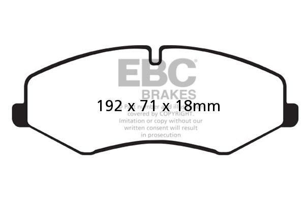 EBC DPX2060 Brake Pad Set, disc brake DPX2060
