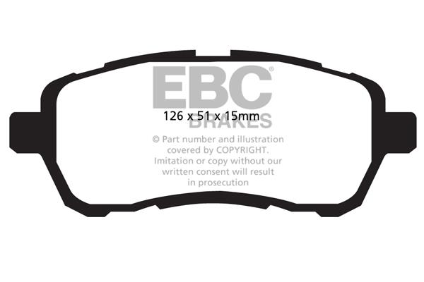 EBC DPX2058 Brake Pad Set, disc brake DPX2058