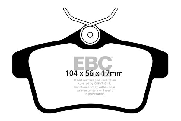 EBC DPX2053 Brake Pad Set, disc brake DPX2053