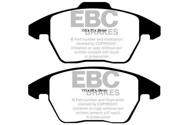 EBC DPX2052 Brake Pad Set, disc brake DPX2052