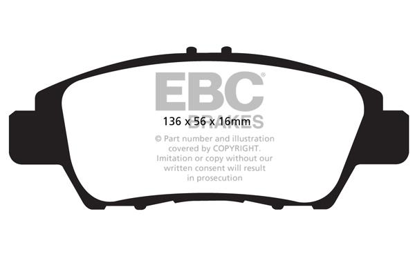 EBC DPX2041 Brake Pad Set, disc brake DPX2041