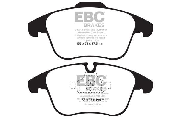 EBC DPX2040 Brake Pad Set, disc brake DPX2040