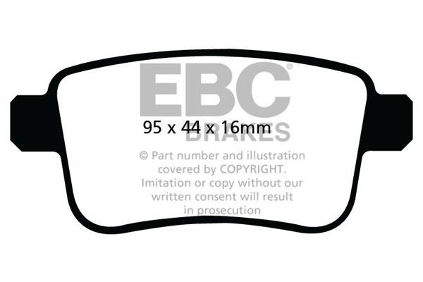 EBC DPX2034 Brake Pad Set, disc brake DPX2034
