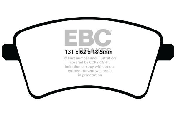 EBC DPX2033 Brake Pad Set, disc brake DPX2033