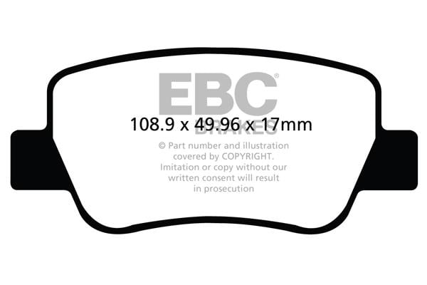 EBC DPX2027 Brake Pad Set, disc brake DPX2027