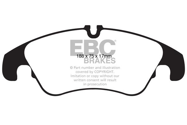 EBC DPX2022 Brake Pad Set, disc brake DPX2022