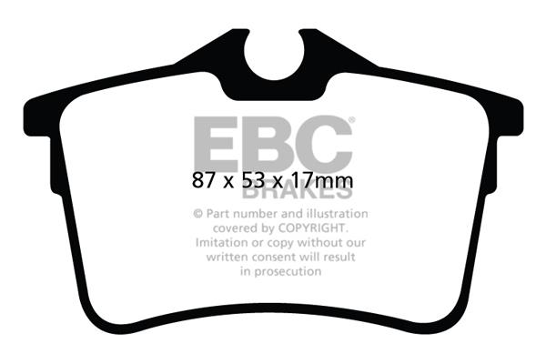 EBC DPX2017 Brake Pad Set, disc brake DPX2017