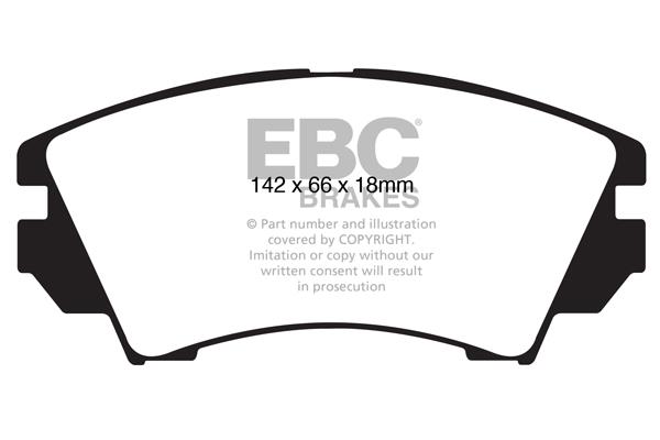 EBC DPX2014 Brake Pad Set, disc brake DPX2014